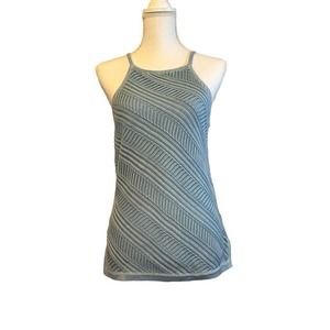 Lauren Ralph Lauren knit/crochet tank top, faded blue Jean blue color, NWT, Med